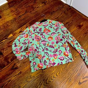 Zara floral top NWOT